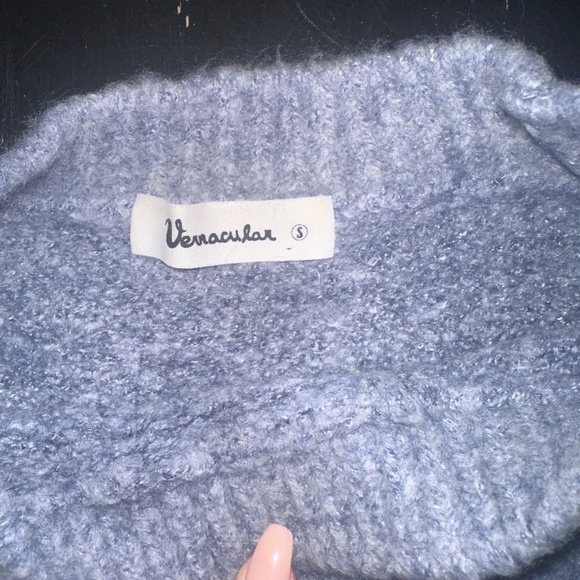 Womens Vernacular Oatmeal Striped Sweater - Picture 4 of 7